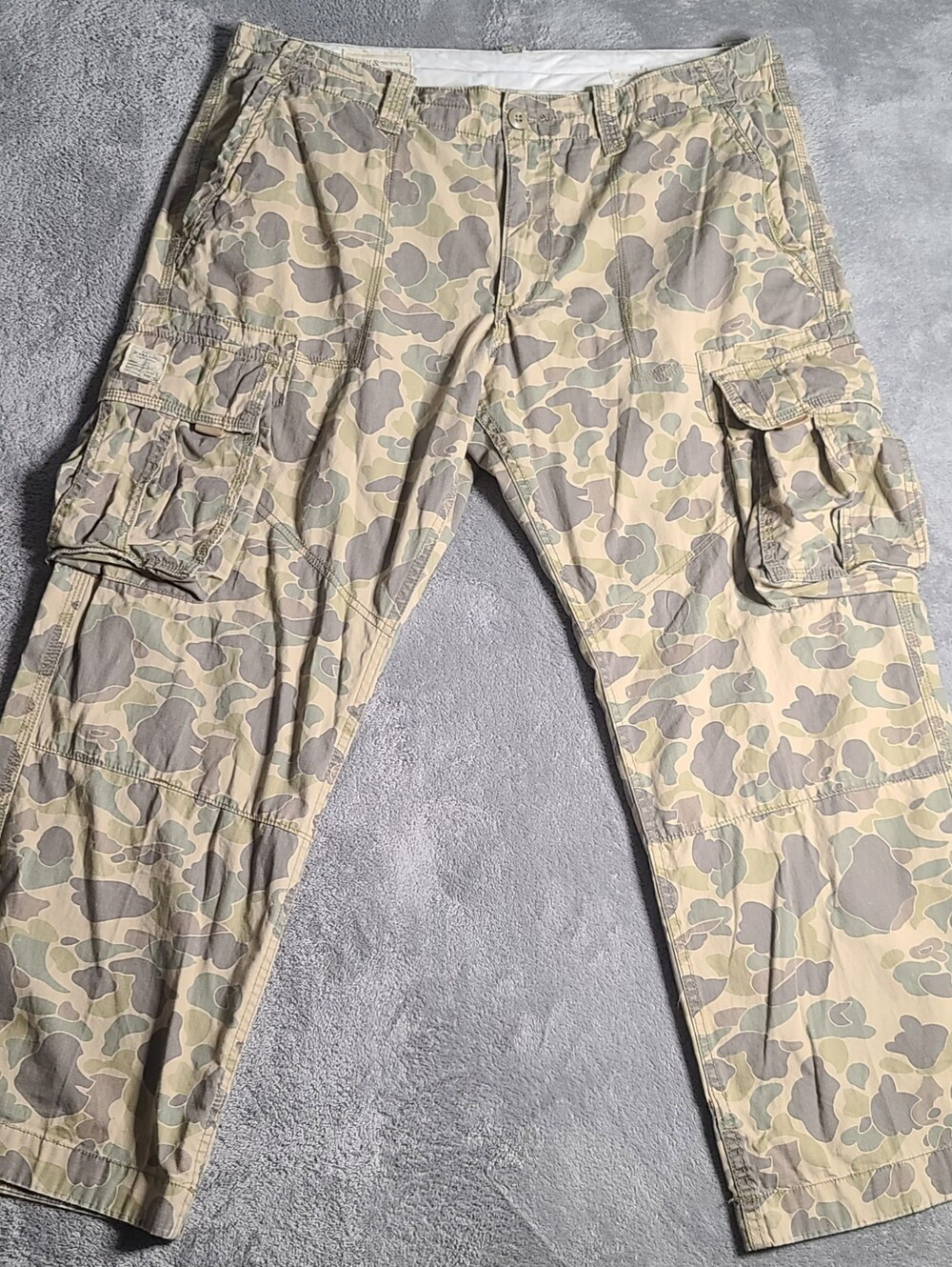 Denim&Supply Ralph Lauren Mens 38x30 Camo Cargo Pants Frog Skin Duck Camouflage